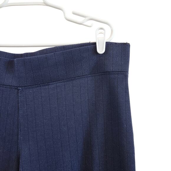 George Stripes Pull On Straight Leg Classic Dress Pants Stretch Blue Size XL - Picture 7 of 7